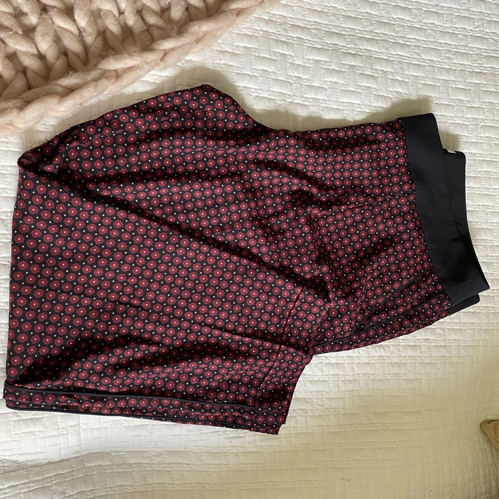 LOFT Sateen pants with piping